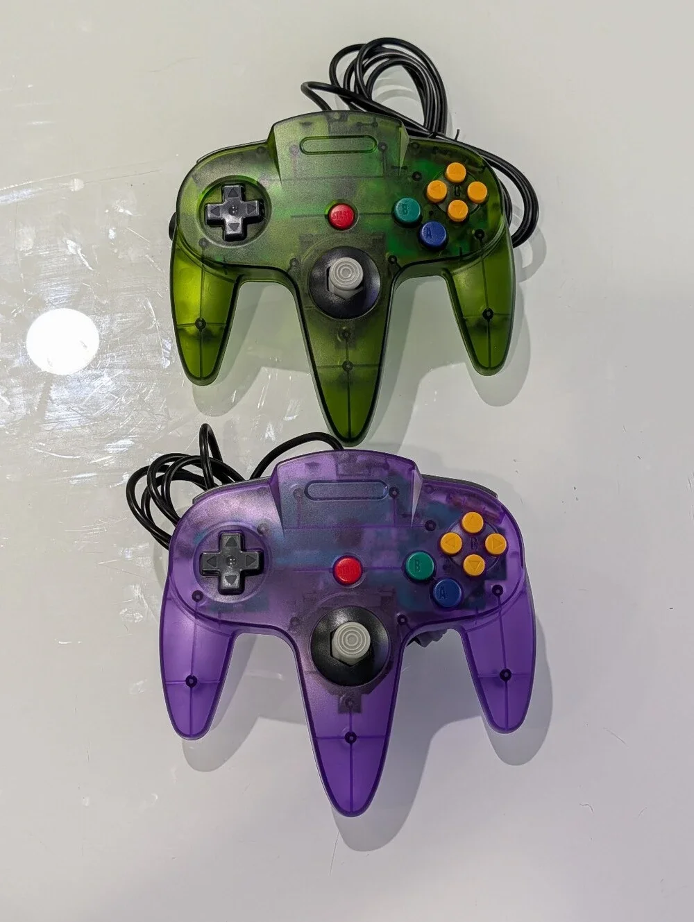Transparent Emerald Nintendo 64 N64 Videogame Console (NUS-001) with Jumper Pak